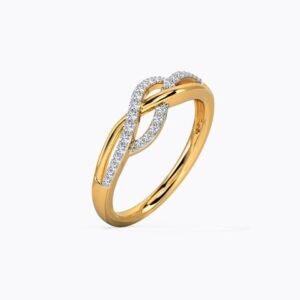 Wave Diamond Ring